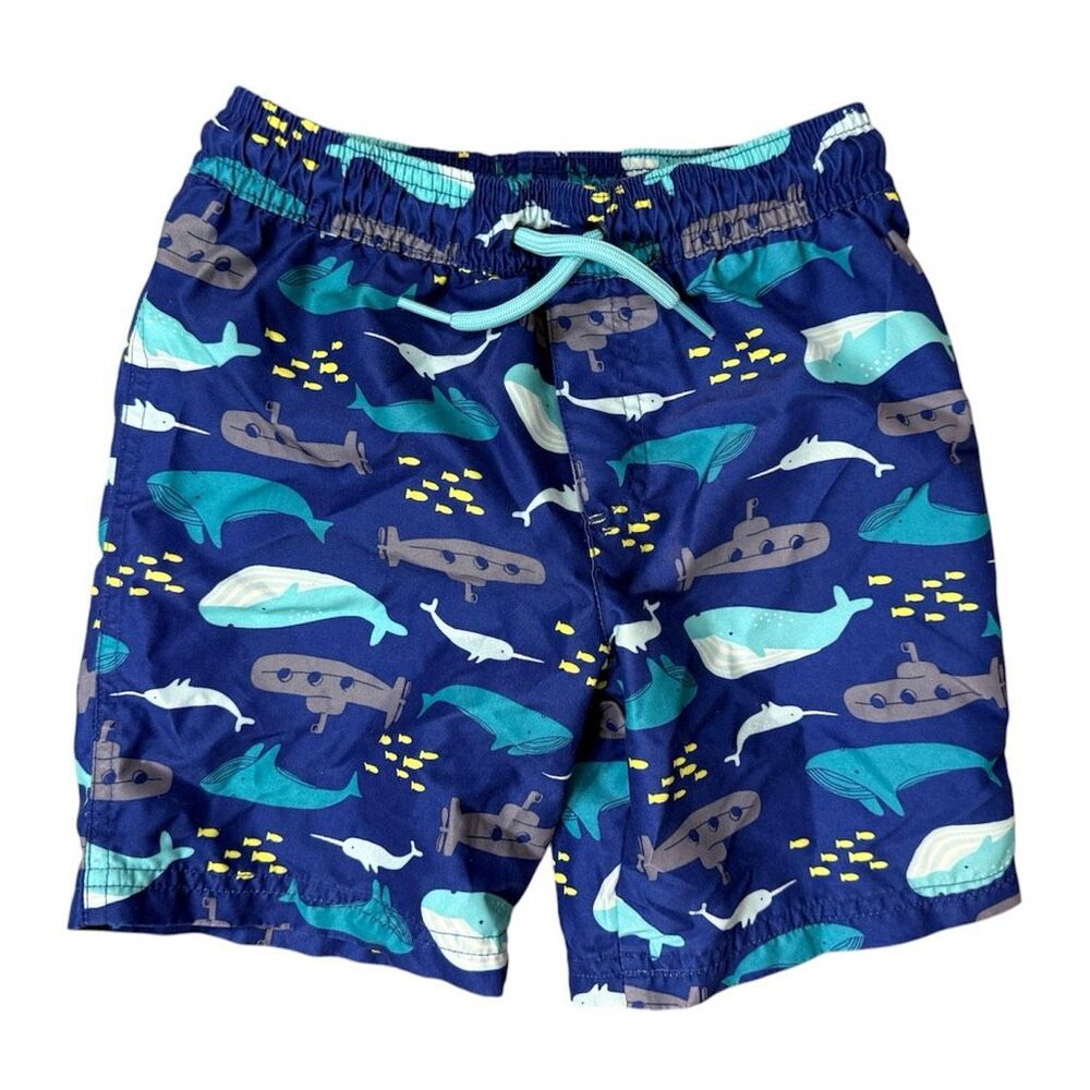 Toddler Boys Carters Just One You Sailboat Print Swimming Board Trunks - Sz 4T